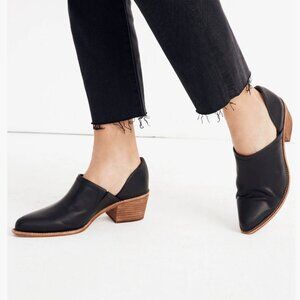 Madewell The Brandy Low Cut Bootie Size 7.5 Black